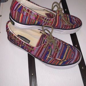U.s. polo assn flare Multi colored boat shoes 7